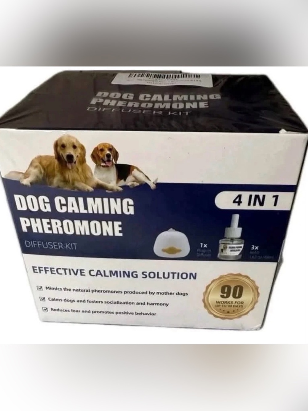 Dog Calming Diffuser 4 In 1 set Include 1 Pheromones Calming Diffuser & 3 refill